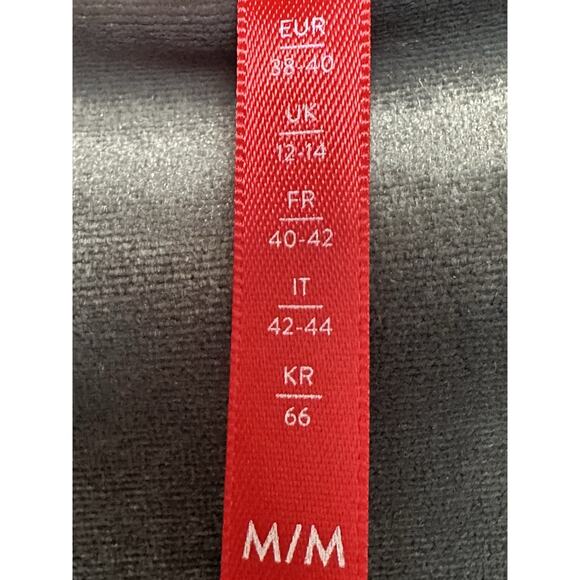 Spanx Women's M Velvet Leggings Silver Chrome Grey High Waist Slimming Shaping - Picture 4 of 10